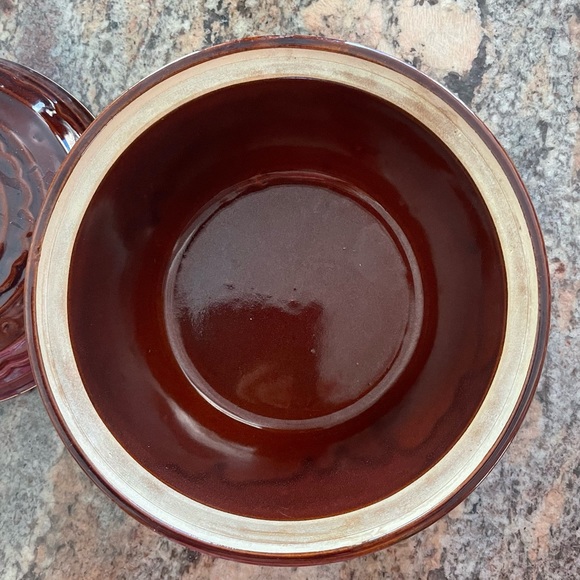 Vintage Marcrest Stoneware Ovenproof Bowl with Lid - Picture 3 of 4